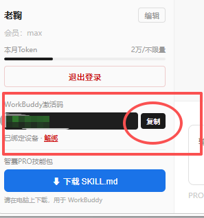复制激活码